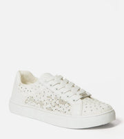 Bebe Chiara Platform Sneakers In White, Size: 8 +
