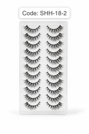 Shein Mega Volume Faux Mink Eyelashes – 10 Pairs, Code: Shh-18-2 +