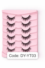 Shein 7 Pairs Natural Glam 3D False Lashes Set, Code: DY-YT03 +