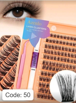 Shein Cluster Lashes 144 Individual Lashes Clusters Eyelash, Code: 50 -.