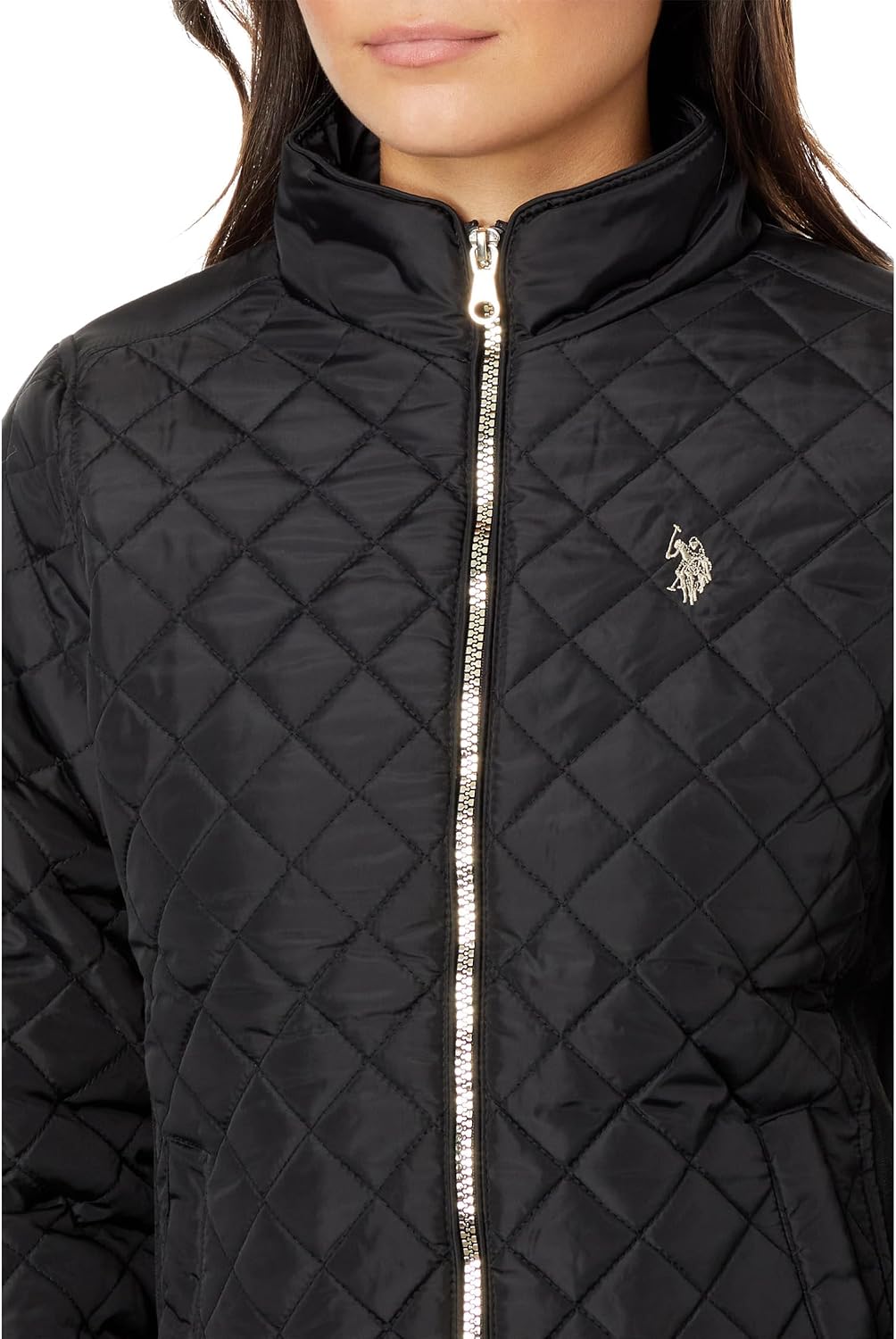 Women's U.S. POLO ASSN. Quilted Moto Jacket