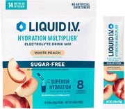 Liquid I.V.® White Peach Sugar-Free Hydration Multiplier® Powdered Electrolyte Drink Mix, 15 Ct Packets