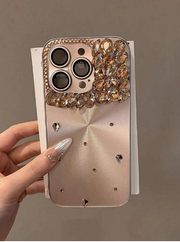 Rhinestone Handmade Inlaid Rhinestone PC Full Coverage Anti-Fall Phone Case>