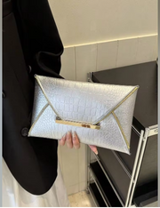 Shein Stone Pattern, Simple, Fashion, Casual PU Solid Color Clutch Envelope Bag -.