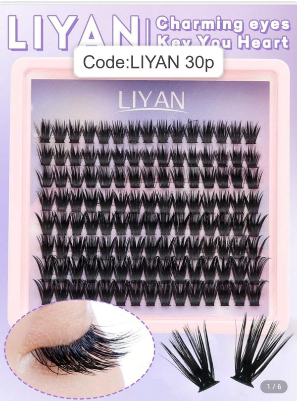 Shein 120PCS Natural Soft False Eyelashes, 10mm-16mm Eyelash Clusters, Code: Liyan 30p +