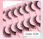 Shein High Volume False Eyelashes Fluffy 3D Lashes, Code: E29 +
