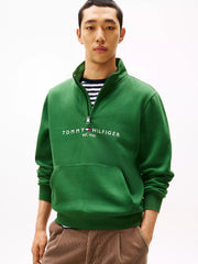 Tommy Logo Quarter-Zip Sweater, XXL -.