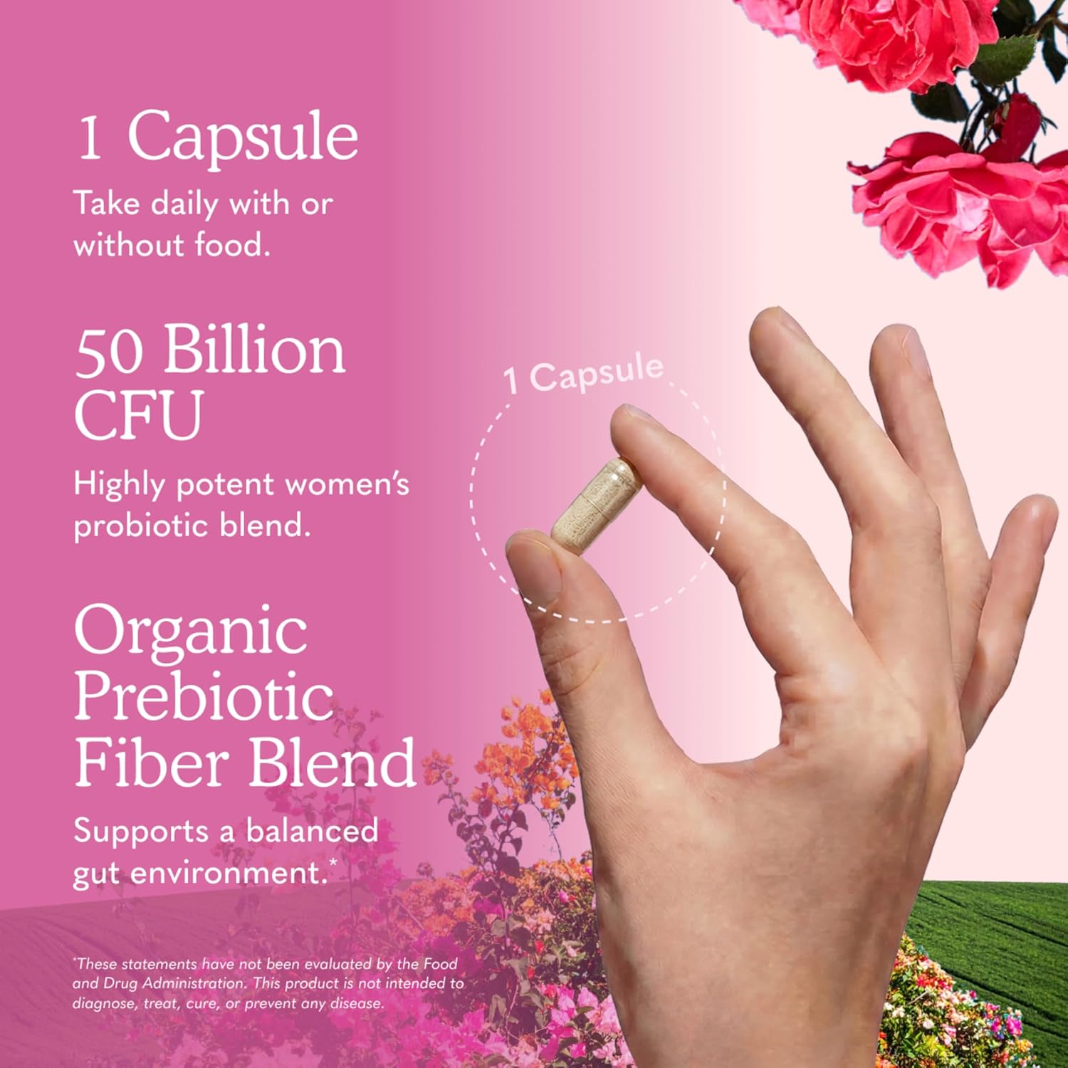 Garden of Life, Dr. Formulated Women's Probiotics Once Daily, 16 Strains, 50 Billion, 30 Capsules