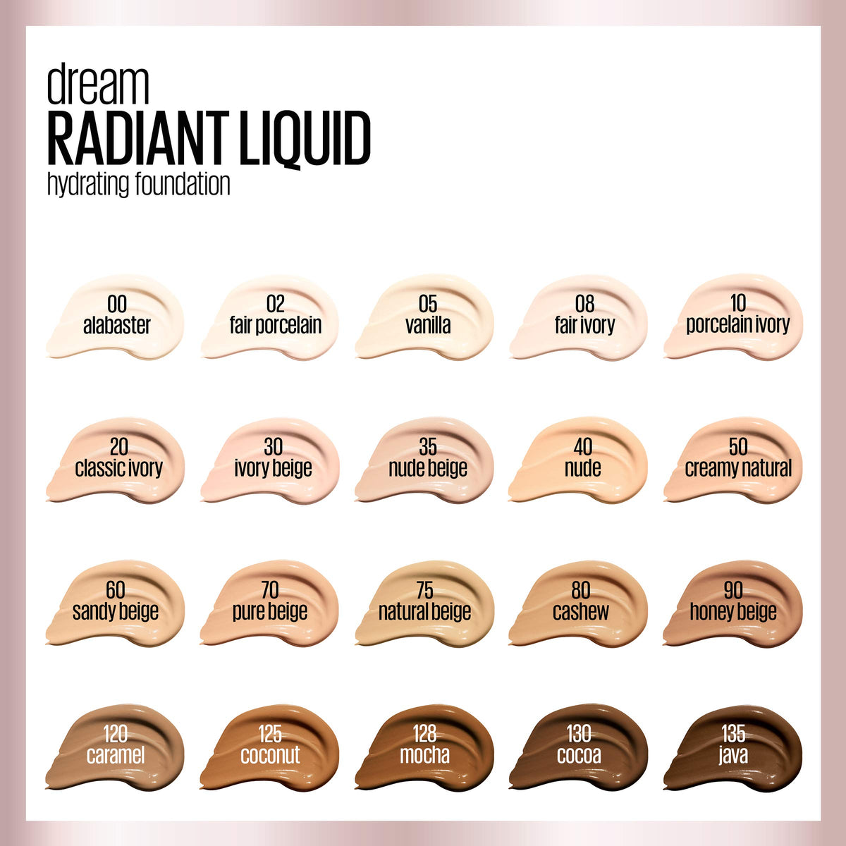 Maybelline Dream Radiant Liquid Hydrating Foundation 30ml