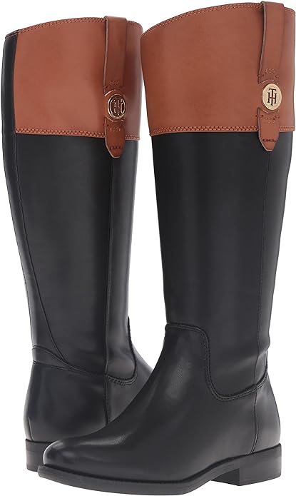 Tommy Women's Shano-Wc Wide Calf Classic Riding Boot, Size: 9.5 +