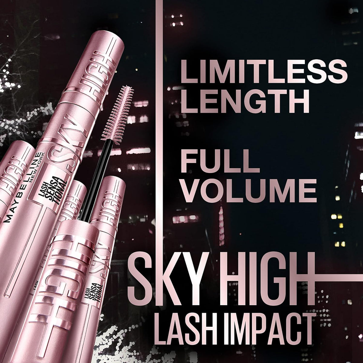 Maybelline Lash Sensational Sky High Mascara and Lifter Gloss Gift Set