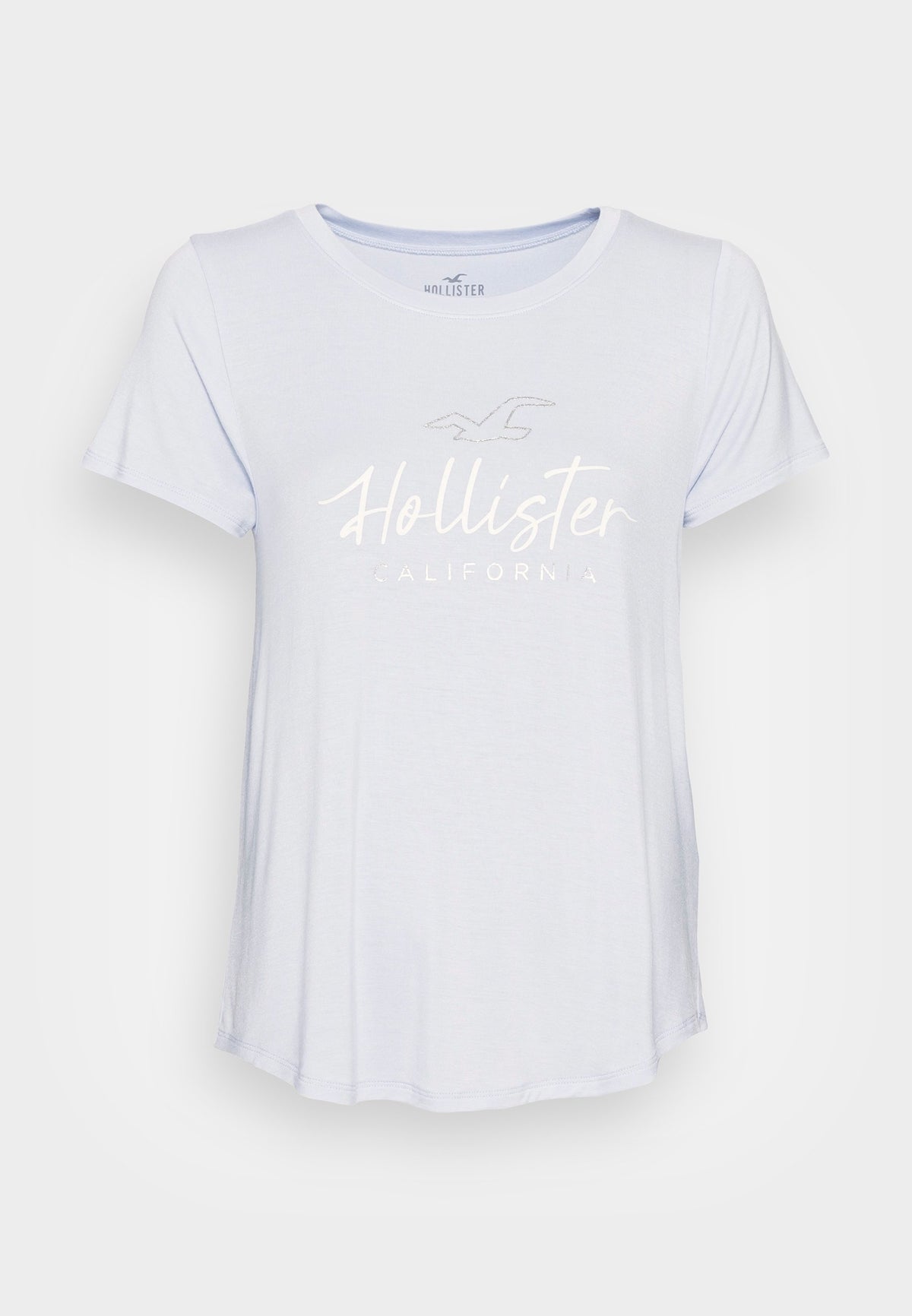 Women's Hollister Co. Purple Graphic Print Crew Neck T-Shirt