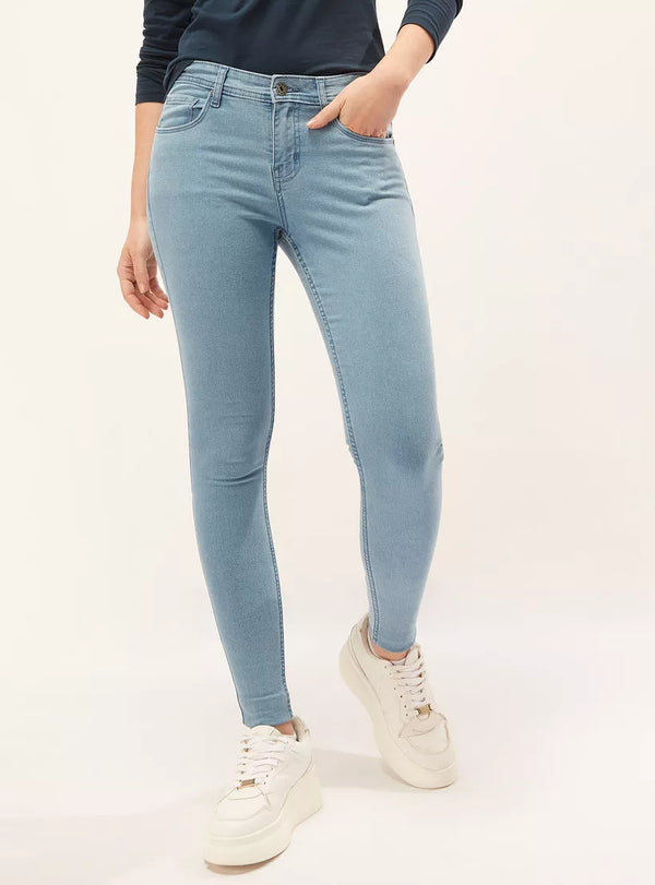 Splash Skinny Fit Full Length Jeans with Pocket Detail and Belt Loops, Size: 38 */