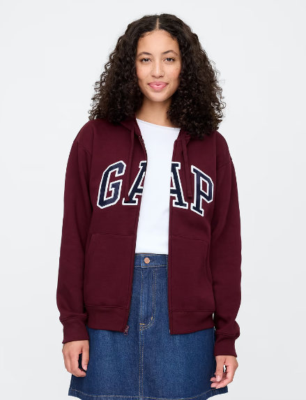 Gap Logo Zip Hoodie, XL -.