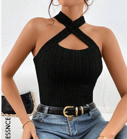 Shein Crisscross Halter Top /