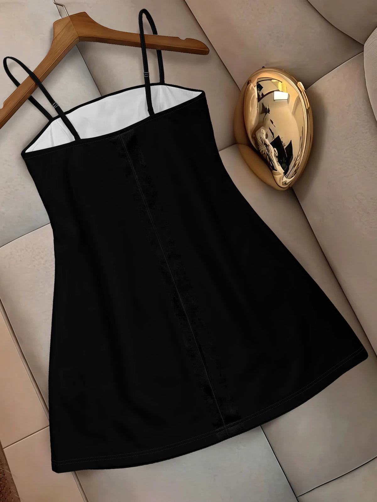 Women's Summer Leopard Print Spaghetti Strap Cami Dress