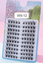 Shein 100 Clusters C-Curl DIY Lash Clusters,Fluffy & Wispy Anime Doll Eye Lashesn Code: W9-12 -.