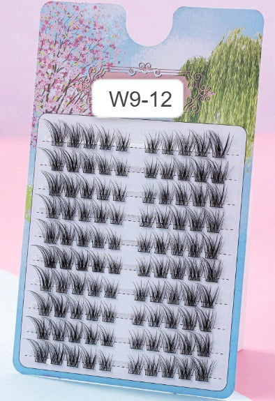 Shein 100 Clusters C-Curl DIY Lash Clusters,Fluffy & Wispy Anime Doll Eye Lashesn Code: W9-12 -.