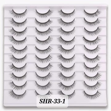 Shein 20pairs Natural False Eyelashes, SHR-33-1 /