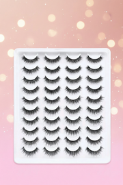 Shein 20 Pairs Reusable 3D Faux Mink Natural Looking Light Lashes, MK73 +