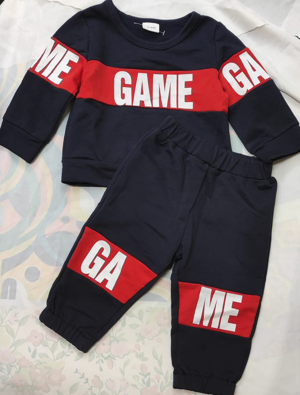 Shein Baby Boy Game Print 2pcs Set, 3-6M +