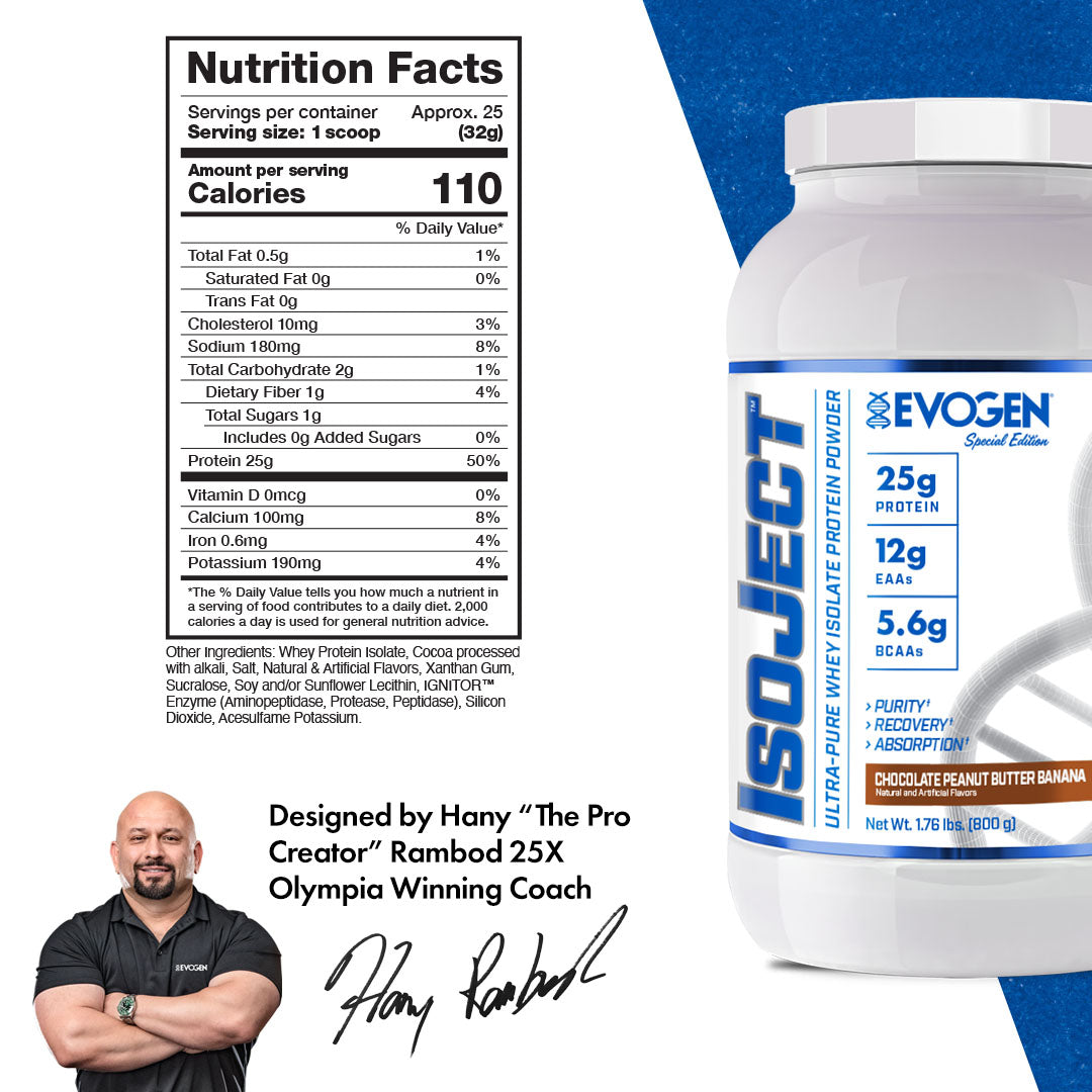 Evogen Nutrition Isoject Whey Protein Isolate Powder
