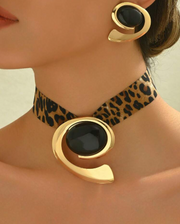 Shein 3pcs/Set Metal Earrings & Necklace Set >