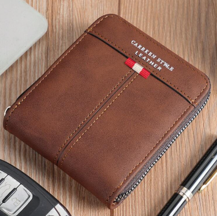 Shein 1pc New Arrival Men's Vintage Style Multifunctional Zipper Wallet +