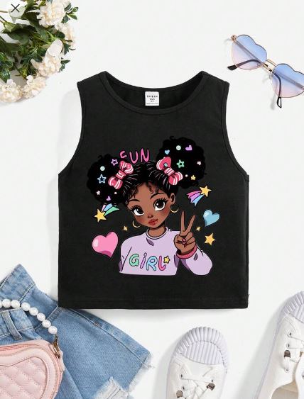 Shein Tween Girl Casual Tank Top +