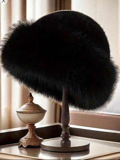 Shein 1pc Women's Luxury Faux Fur Winter Hat /