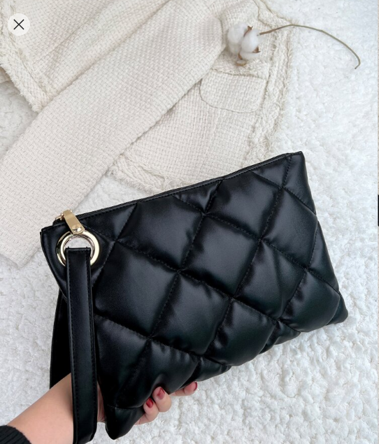 Shein Argyle Quilted Square Bag Hight Quality Leather Clutch -.