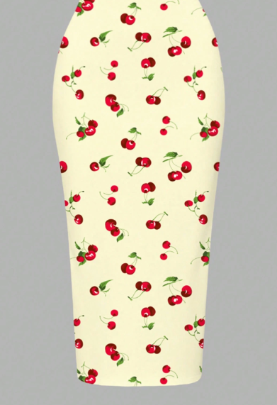 Shein Casual Minimalist Full-Length Cream Yellow Bodycon Camisole Dress, XL -.