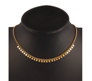 Shein Stainless Steel Round Tassel Necklace>
