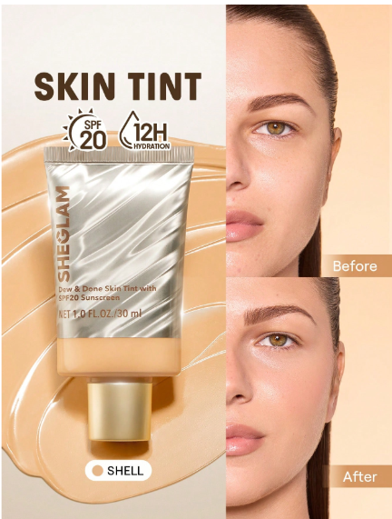 Sheglam Dew & Done Skin Tint With Spf20- Shell +