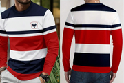 Shein Men's Fashion 3D Printed Long Sleeve T-Shirt, L +