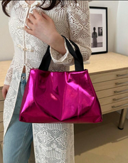 Shein Shiny Laser Shoulder Bag Candy-Colored Handbag >