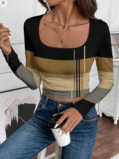 Shein Women Casual Long Sleeve T-Shirt  +