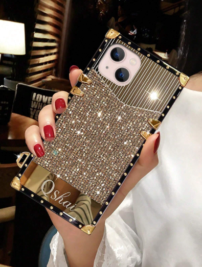Glitter Bling Bling Mirror Shockproof Protective Compatible With Iphone>