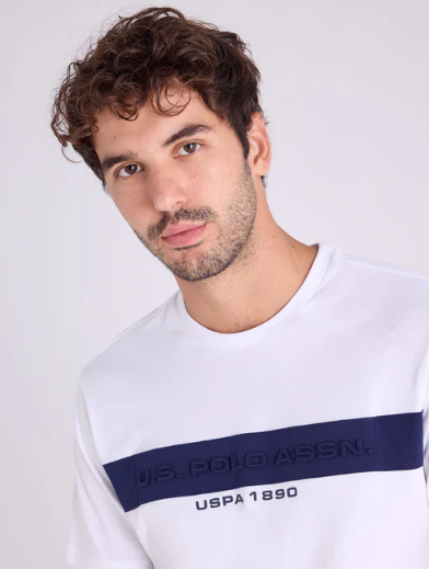 U.S. Polo Embossed Logo Jersey T-shirt, XXL -.