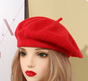 Shein Women's Fall Winter Knit Warm French Beret Hat -.