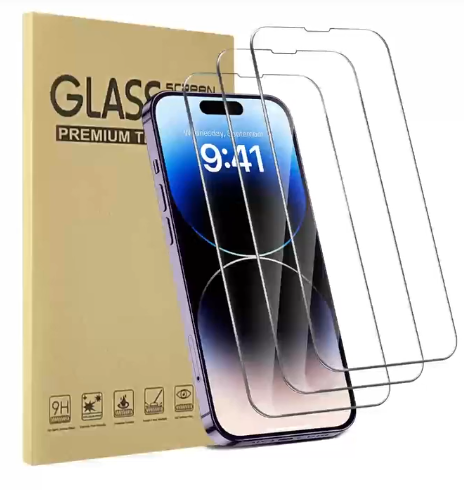 Shein 3 Packs Apple Mobile Phone Full Screen HD Anti-Drop Tempered Glass +