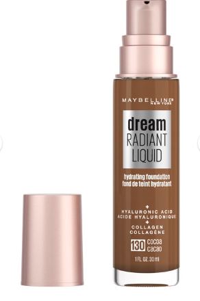 Maybelline Dream Radiant Liquid Foundation Makeup, 130 Cocoa /