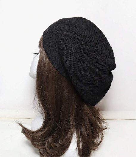 Shein 1pc Solid Color Knitted Beanie Hat */