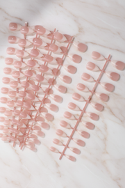 Shein 5Pcs/Set Milky White Gradient Nail Polish Strips, (96) +