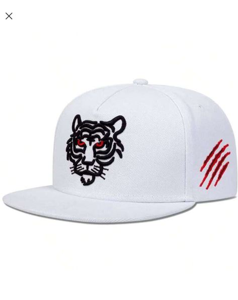 Shein 1pc Men's Tiger Embroidery Baseball Cap -.