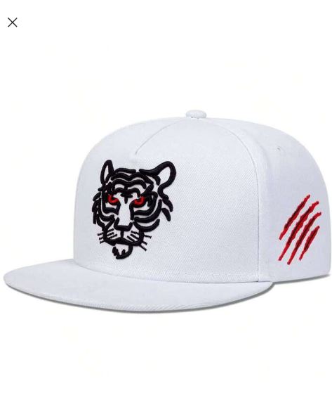 Shein 1pc Men's Tiger Embroidery Baseball Cap /