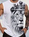 Shein LEGND Men's Lion Printed Tank Top, XXL */