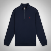 U.S. Polo DHM Quarter Zip Sweatshirt, S +