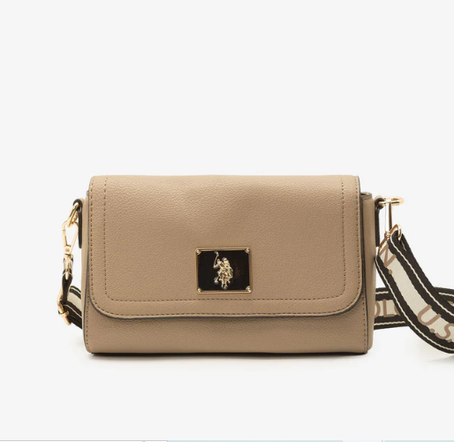 U.S. Polo Enamel Crosbody Bag -.