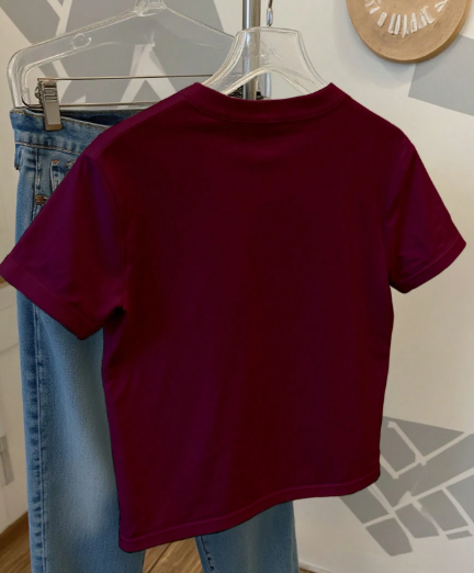Shein Bow Sequin Embroidery Fashionable Minimalist Round Neck Short Sleeve T-Shirt -.
